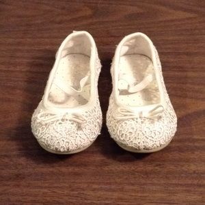 Carters brand white lace flats #104